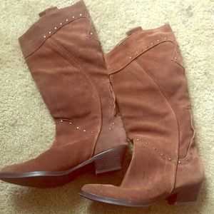 Leather Reba cowboy boots